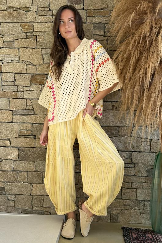 Honolulu Weekend Crochet Shirt Vanilla